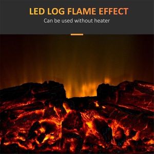 22\" White Electric Fireplace with 1500W Heating Power - Product Image 6