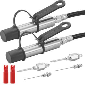 2 pièces Raccord de pistolet à graisse haute pression 10000 PSI avec embout à 3 griffes à dégagement rapide pour tuyau/nettoyeur/aiguille d'extension - Product Image 1