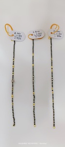 22k <b>Solid</b> <b>Gold</b> Mangalsutra Bracelet for Women Handmade Daily Wear Black Beads <b>Gold</b> Chain Bracelet Traditional Indian Jewelry - Product Image 3