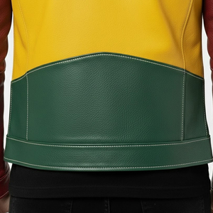 Veste en cuir véritable brodée de diamants, taille US, en cuir d'agneau, édition limitée, veste d'hiver de haute qualité pour hommes - Product Image 5