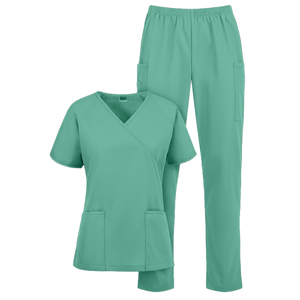 OEM ODM Unisex Nursing <b>Scrubs</b> Set V-Neck Medical Uniform | Custom Colors & <b>Sizes</b> | Hospital & Healthcare Workwear - Product Image 3