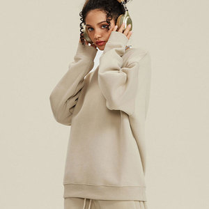 Sweat-shirts à capuche amples en molleton 100 % coton écologique Wearpex pour femme, imprimé en relief, style streetwear hip-hop, coupe lourde - Product Image 3