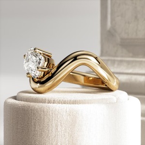 Nouvelle conception Bague de fiançailles pour femme en diamant de laboratoire taille émeraude, bande audacieuse, solitaire, tendance, certifiée IGI, or 18 carats, vente en gros - Product Image 5