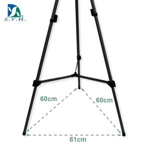 Trípode de Aluminio Negro SYH para Pintura, Telescópico, Ligero y Portátil, de Metal, para Pizarras Blancas y Tableros de Exhibición - Product Image 3