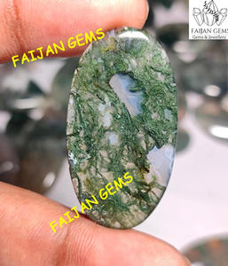 Gemas FAIJAN de Alta Calidad, Cabujón de Ágata Musgosa Verde Natural, Gema Suelta para Joyería, Certificada por Terceros, Tamaño Personalizable - Product Image 4