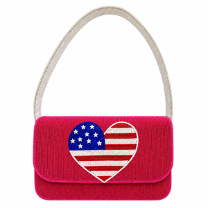 Pochette de soirée carrée légère perlée pour femme, sac à main de mariage et de fête, écologique - Product Image 4