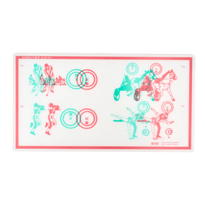 Tableau vectoriel rouge-vert pour l'amblyopie, la dispersion de la collection, la fusion stéréoscopique, l'entraînement de la vision, les instruments optiques - Product Image 6