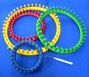 Telar de tejer HC0045 con aguja de ganchillo, juego de telar de tejer rápido circular, kit de manualidades de plástico duradero - Product Image 6
