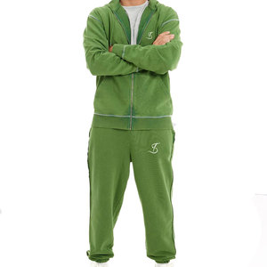 ชุดวอร์มซิปแบบหลวมขายส่ง OEM คุณภาพสูง เสื้อผ้าผู้ชาย แขนยาว ชุดวอร์มซิปแบบหลวมสำหรับออกกำลังกาย - Product Image 1