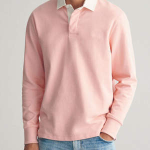 Chemise Polo Homme Écologique, Polo de Rugby Durable à Manches Longues, Chemise Polo Homme en Coton de Bambou, Chemise de Rugby Personnalisée, T-shirt Homme - Product Image 2