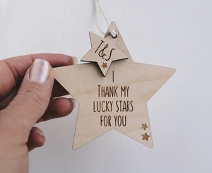 Cadre photo en bois personnalisé Lucky Delarchi, taille sur mesure, impression en relief, typographie, pour décoration intérieure, ornement de vacances, personnalisé - Product Image 2
