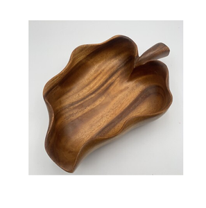 Manufacture Leaf Shape Wood Bowl Customised Hot Sale Party & Wedding <b>Table</b> Decor & Food Serving Wood Bowl - Product Image 2