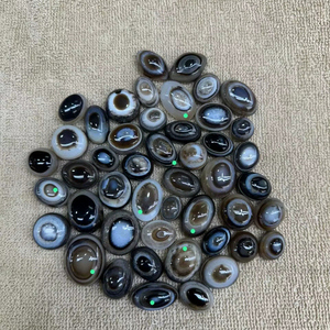 พลอยอาเกตทรงวงรีตัดตามธรรมชาติสำหรับการทำสมาธิและการทำเครื่องประดับอัญมณีหลวม - Product Image 1