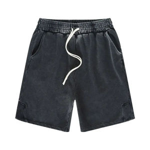Shorts de sport décontractés pour homme en coton respirant de haute qualité, personnalisables et en gros - Product Image 3