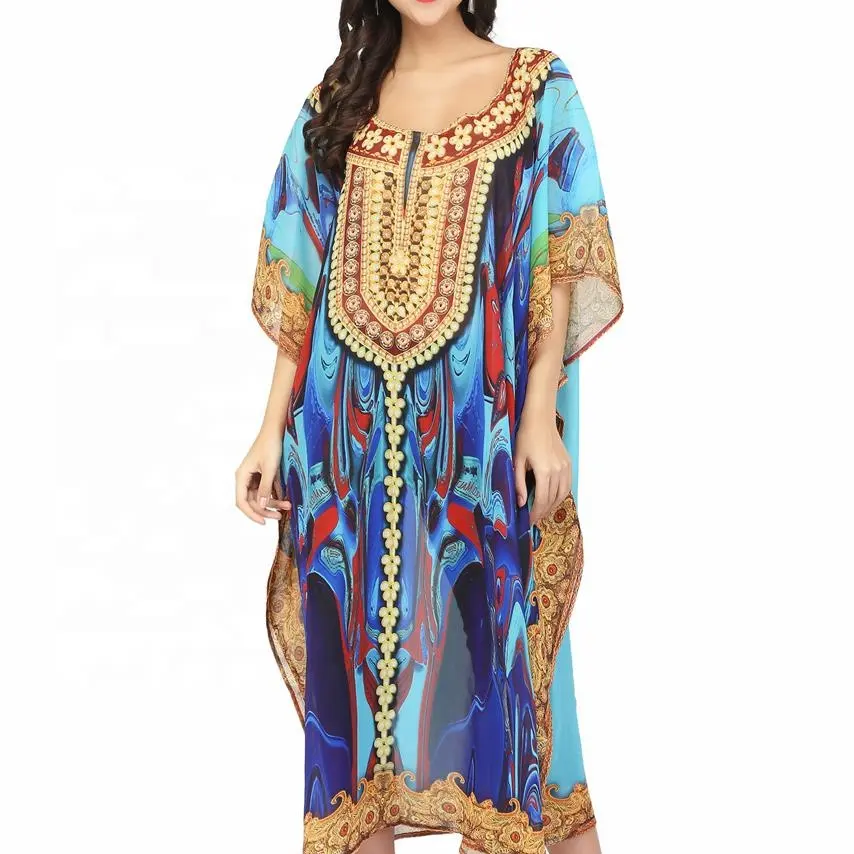 Muslim Women Modest Kaftan Islamic Clothing Ethnic Caftan Dress Wholesale Manufacturer Digital Print Dubai Abaya jilbab Burqa