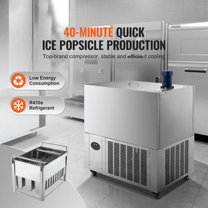 Macchina Commerciale per Ghiaccioli in Acciaio Inossidabile, Set 4 Stampi, 120 Pezzi, Nuova Condizione, per la Produzione di Ghiaccioli su Stecco - Product Image 2