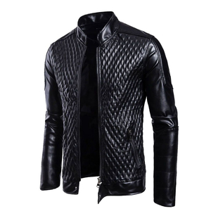 Veste en cuir de qualité au meilleur prix, veste en cuir sur mesure pour homme, mode fabriquée au Pakistan, veste en cuir PU noire pour homme, veste moto - Product Image 1