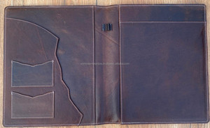 Neuer benutzer definierter A4 Boot Stitch Wildleder Business Portfolio Präsentation ordner Document Organizer Konferenz ordner mit mehreren Taschen - Product Image 6