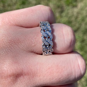 Most Selling White Silver <b>Diamond</b> <b>Ring</b> with <b>Diamond</b> for Romantic Gifts Available At Export Quality Price - Product Image 5