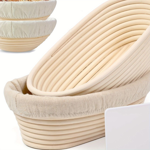 Cesta de masa fermentada hecha a mano respetuosa con el medio ambiente, venta al por mayor, cuenco decorativo para prueba de pan, duradero, ligero, sostenible, Vietnam - Product Image 4