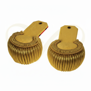 แผ่นปักตราสัญลักษณ์ยศแบบพรีเมียมสำหรับเครื่องแบบพิธีการ พร้อมสายสะพายไหล่แบบลวดลายพิเศษ - Product Image 6