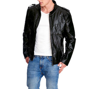 Wholesale Fashion Vintage Men Loose Fitted <b>Retro</b> <b>Leather</b> <b>Jackets</b> Hot Selling Good Comfortable Canvas Street Wear High Street - Product Image 6