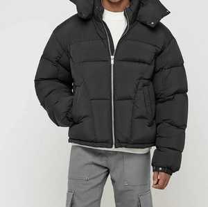 Blouson matelassé surdimensionné personnalisé pour homme - Tissu toile, longueur longue, impression par transfert thermique sur le devant, rembourrage en coton premium, été - Product Image 4