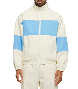 Conjunto Deportivo Personalizado para Hombre, Ropa de Calle de Invierno, Chaqueta Cortavientos Estampada, Transpirable, Bloques de Color, Corte Regular, Pantalones Deportivos con Capucha - Product Image 4