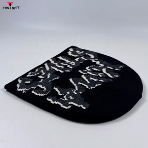 New Design High Quality Breathable Waterproof Cotton <b>Fleece</b> Knitted <b>Beanies</b> Caps Winter <b>Beanie</b> Hats Unisex 3D Embroidery - Product Image 4