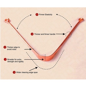 Nettoyeur de langue en cuivre pour hommes et femmes, pour une haleine fraîche et l'élimination des bactéries, amélioration du goût et de l'hygiène buccale, facile à utiliser - Product Image 3