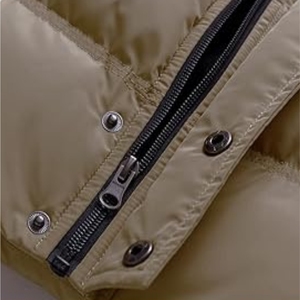 Fashion Style Premium Custom Spring Warm <b>Padded</b> High Quality Unisex Puffer Jacket with Hood Camouflage Embroidery - Product Image 4