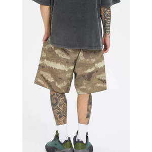 Pantalones Cortos Cargo 3/4 con Estampado de Camuflaje de Diseño Personalizado para Hombre, Holgados, de Algodón, con Cordón Ajustable, Múltiples Bolsillos, Ecológicos - Product Image 3