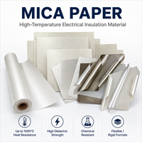 Matériau d'isolation électrique haute température pour usine, feuille résistante à la chaleur, papier mica, haute résistance diélectrique, faible coefficient thermique