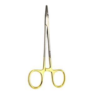 Soporte de aguja Derf Serraciones longitudinales Instrumentos médicos quirúrgicos de acero inoxidable Soporte de aguja Derf 12cm - Product Image 1