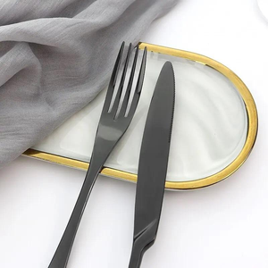 Offre Spéciale – Ensemble de Couverts de Luxe en Métal Royal Réutilisable, Plaqué Argent PVD, Cuillère, Fourchette et Couteau en Acier Inoxydable - Product Image 6
