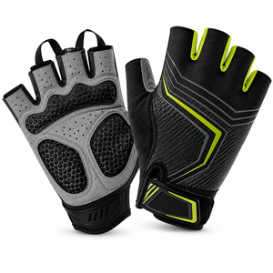 <b>Half</b> Finger Weight Lifting Gloves Breathable PU Unisex Gym Training With Hook And Loop Closure Non <b>Slip</b> Universal Season - Product Image 6