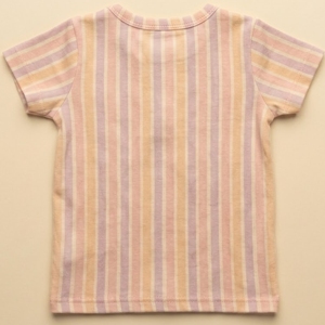 <b>Cot</b> & Candy Printed Organic Short Sleeve Henley T-Shirt with Jogger <b>Set</b> Fruity Fun Baby Clothing - Product Image 3