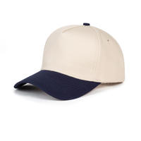 Gorra de Béisbol Personalizada al por Mayor, Bordada, de 5 Paneles, Bicolor, de Algodón de Lujo, con Clip Metálico, OEM, para Eventos Empresariales, Deportiva, Unisex, Ajustable