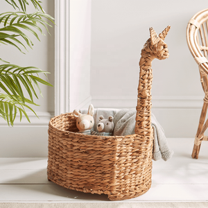 Panier en jacinthe d'eau en forme de girafe, fait main, panier de rangement, vente en gros, écologique, fabriqué au Vietnam - Product Image 2