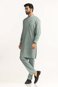 LOW MOQ <b>Men's</b> Solid Color Salwar Kameez 2026 High Quality Wholesale Price New Style <b>Kurta</b> Pajama Indian & Pakistan Clothing <b>Men</b> - Product Image 5