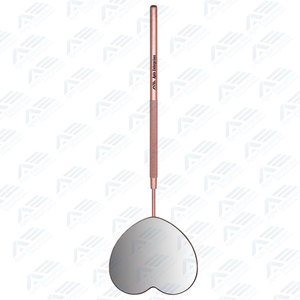 Outil d'extension de cils en acier inoxydable, miroir à cils professionnel 2.2, couleur rose, adorable forme de cœur, détachable - Product Image 2