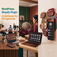 Plugin de WordPress para Shopify, Software de IA para Agencias de Recursos Humanos, Diseño de Sitios Web, Aplicaciones Móviles para Android e iOS, Software de IA para ERP y CRM, Tienda de Comercio Electrónico