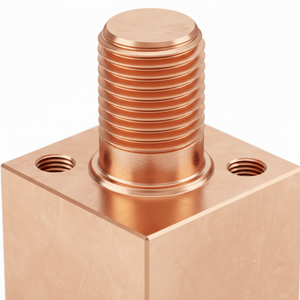 Connecteur Électrique en Cuivre Usiné CNC de Précision, Fixation OEM, Connecteur de Terminal en Cuivre Usiné CNC de Haute Qualité - Product Image 3