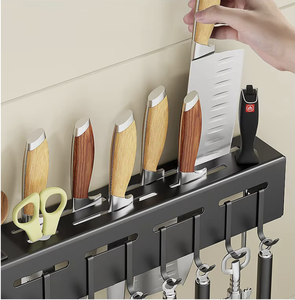 OEM/ODM Vietnam Wall Mounted Carbon Steel <b>Kitchen</b> <b>Storage</b> Rack Knife Chopsticks Dinnerware Organizer Shelf - Product Image 1