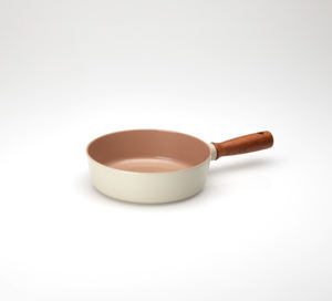 Juego de sartén Vissart Woove de 1 pieza con revestimiento antiadherente de cerámica, construcción de aluminio, mango de madera, apto para lavavajillas - Product Image 2