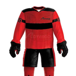 Ensemble d'uniformes de hockey sur glace respirants, look professionnel, ensemble sportif avec ajustement flexible et maintien complet des mouvements - Product Image 4