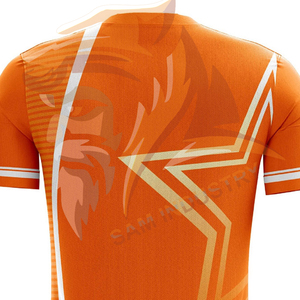 New Design Customized 100% Polyester Soccer Jersey OEM Serviced Anti-Bacterial Quick Dry Adults Size Soccer Jersey - Product Image 6