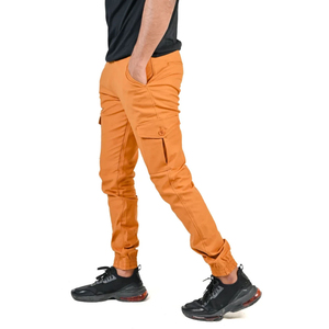 Pantalon cargo pour homme, style urbain tendance, taille ajustable, durable, multi-poches, respirant, léger, en coton - Product Image 1