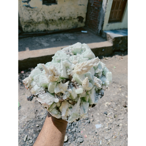 High Quality Green Apophyllite with Scolecite <b>Crystal</b> <b>Cluster</b> Natural Stone for Collection and Decoration - Product Image 1