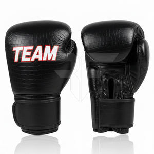 Gants de sparring professionnels pour adultes, boxe et kickboxing, en cuir de vachette véritable, avec lacets, équipement d'arts martiaux - Product Image 3